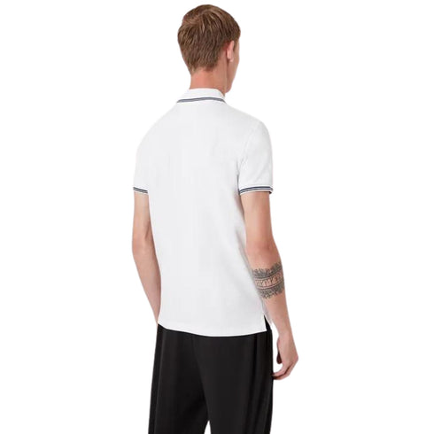 Emporio Armani Polo Polo Uomo con bordino in contrasto Bianco - Francavilla Moda